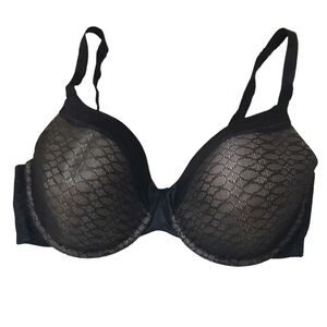 Sweet Nothings Maidenform Black nude lace underwire bra size 38DD